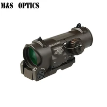 Tactical 1x-4x Optical Rifle Scope collimator Fixed Dual Purpose Scope Red illuminated Red Dot Sight for Rifle Hunting Shooting