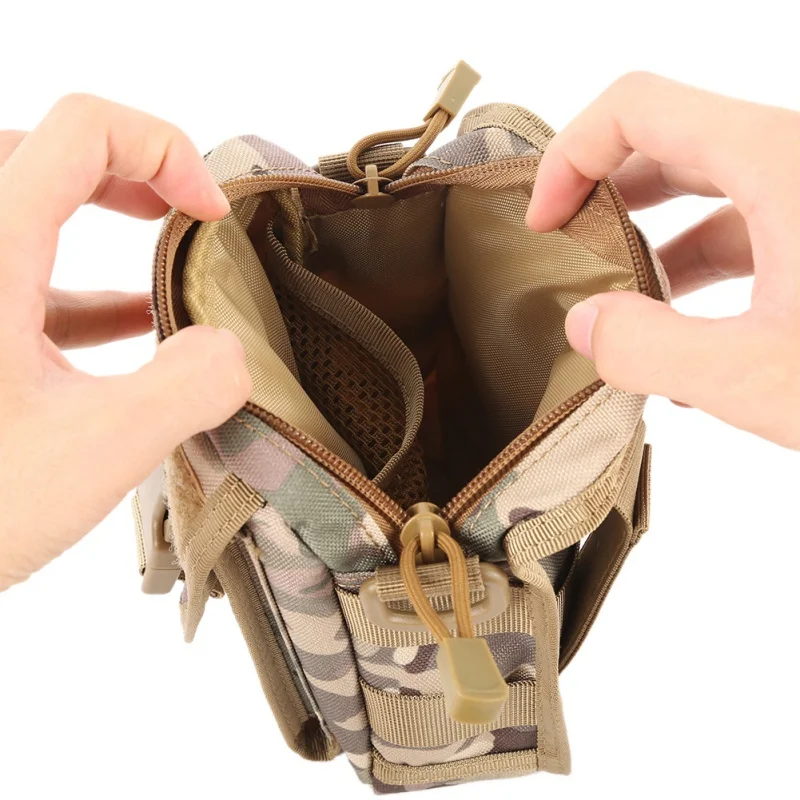 Водонепроницаемый тактический Molle 600D нейлоновая сумка для телефона кемпинг сумка-мессенджер поясная сумка Пешие прогулки Рыбалка Охота Военная Спортивная поясная сумка