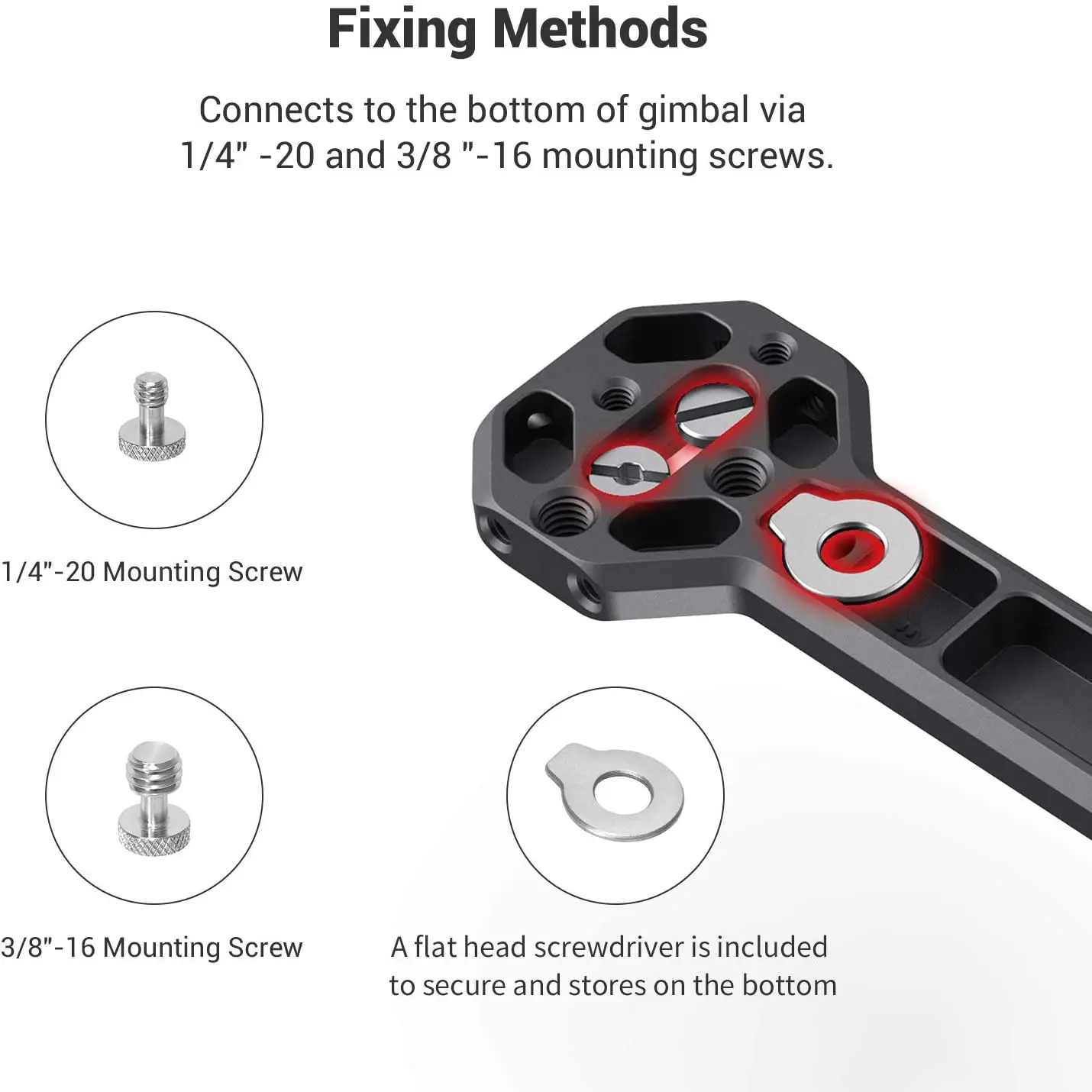 SmallRig RoninS Side Handle for DJI RS / SC / RS 2/ RSC 2/ RS 3 / RS 3 Pro / RS 3 mini / RS 4/ RS 4 Pro Cold Shoe Mount 2786C