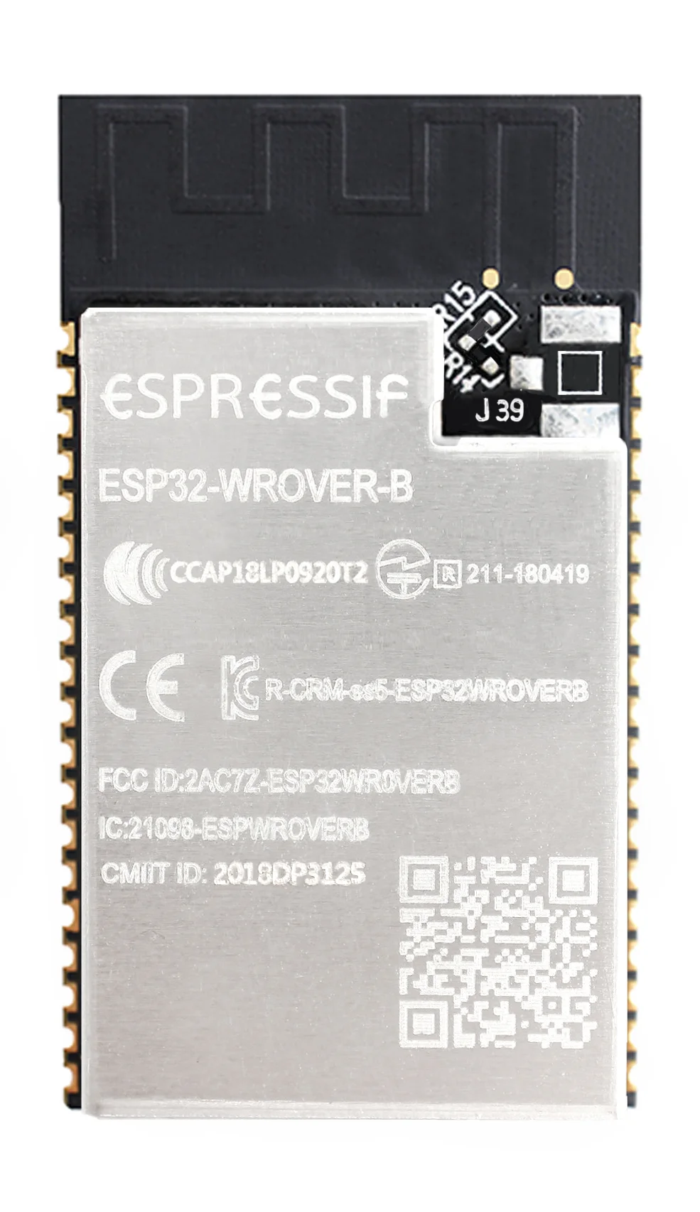 

ESP32-WROVER-B PCB On Board Antenna 4MB SPI Flash and 8MB PSRAM International Edition