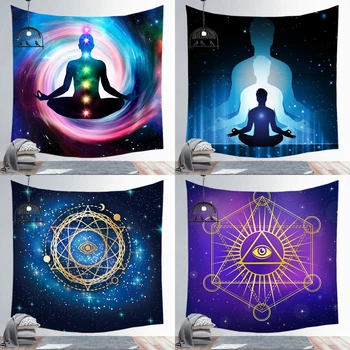 

Super Hot Mandala Meditation Wall Tapestry Polyester Wall Hanging Boho Decorative Fabric Yoga Mat Bohemian Tapestry Beach Towel