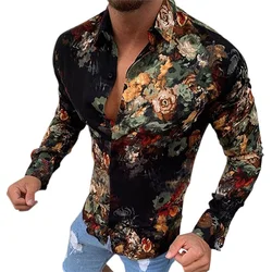 Cardigan à simple boutonnage Sexy et luxueux pour hommes, chemise à manches longues, coupe cintrée, Style européen et américain, Royal, nouvelle collection 