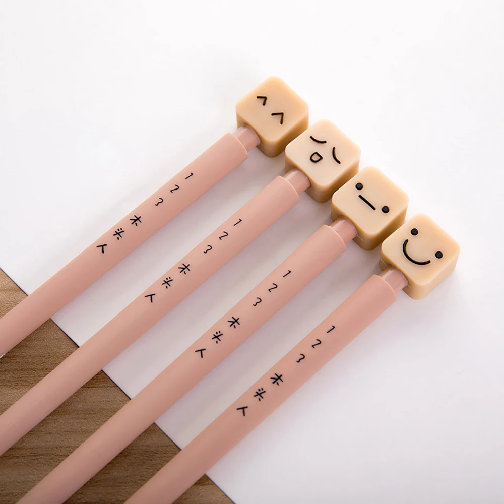 Kawaii dos Desenhos Artigos de Papelaria Criativo Animados Lápis Mecânico Material Plástico Preto Recarga 0.5mm Escrita Desenho Escolar Escritório 7 Material escolar e de escritório