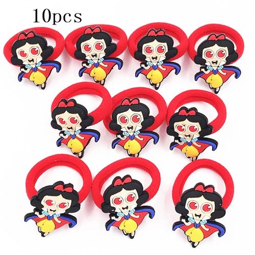 10-10pcs 10 шт./лот, заколки для волос с Микки и Минни, популярные Мультяшные резинки для волос, повязка на голову, рождественские аксессуары для волос для девочек, заколки для волос - Цвет: 10-10pcs
