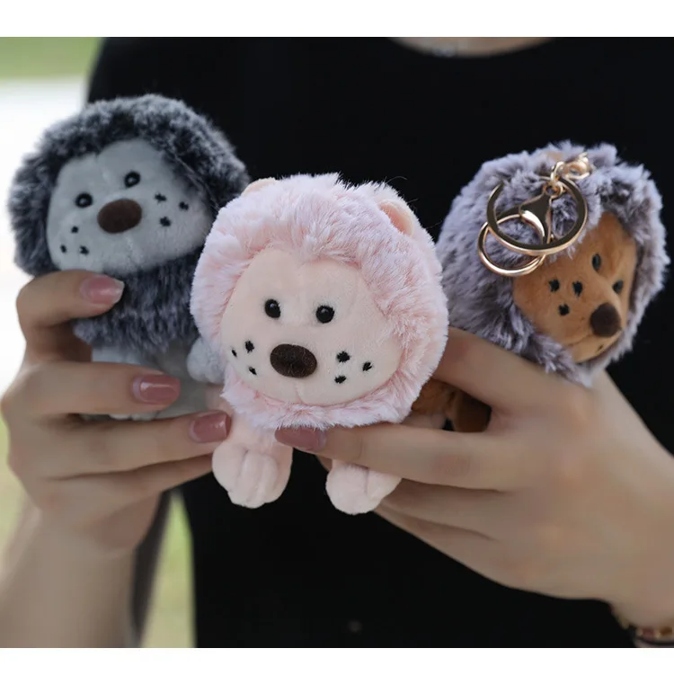 Плюшевые мягкие животные куклы игрушки PP хлопок милые Kawaii лес животное маленький рюкзак с изображением Льва Мягкая Подвеска для ключей день рождения