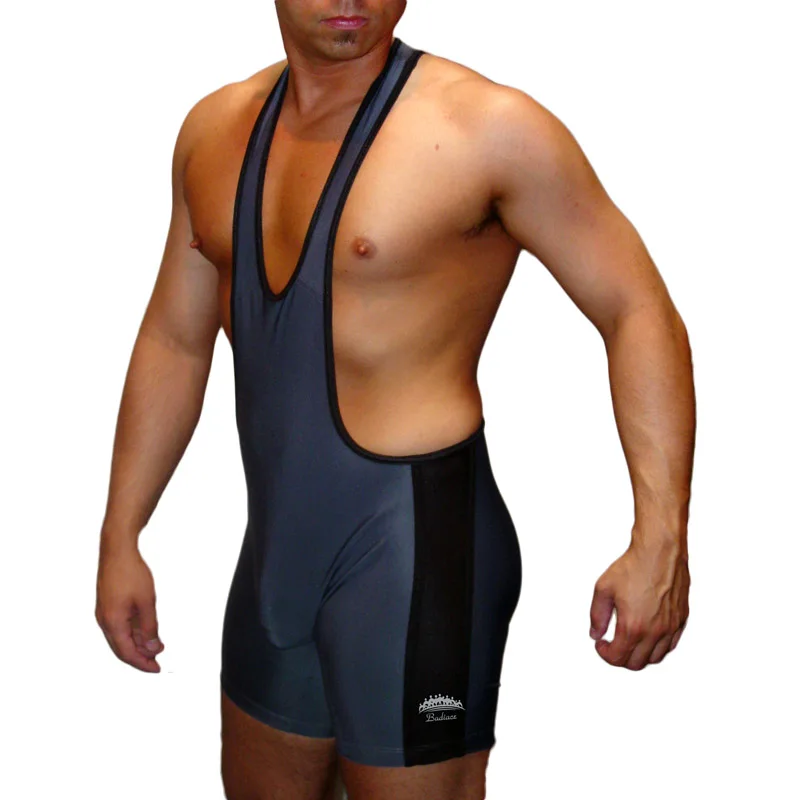 Badiace Low Cut Man борцовское трико борцовка купальник гимнастическая Экипировка один набор колготок - Цвет: Черный
