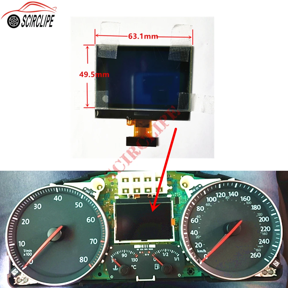 Car Dashboard Instrument Cluster Vdo Lcd Display Pixel Repair For Vw