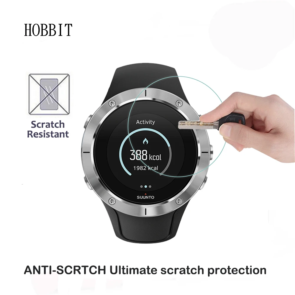 2 шт. в упаковке для часы Suunto Спартанский тренер наручные HR 0,3 мм 2.5D 9h закаленного Стекло Экран протектор смарт-часы, пленка царапинам