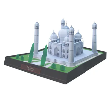 

India Taj Mahal 3D Paper Model Building World Famous Architectural Model Handmade Educational Toy Collection for Children Adult