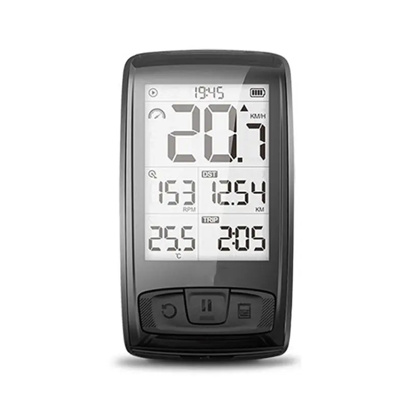 

Wireless Bluetooth Speedometer Speed/Cadence Sensor Waterproof Cycling Bike Computer