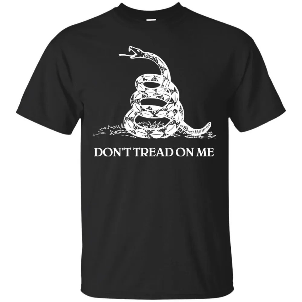 Новые модные мужские короткие крутые топы с рукавами и надписью Not Tread on Me Gadsden Flag