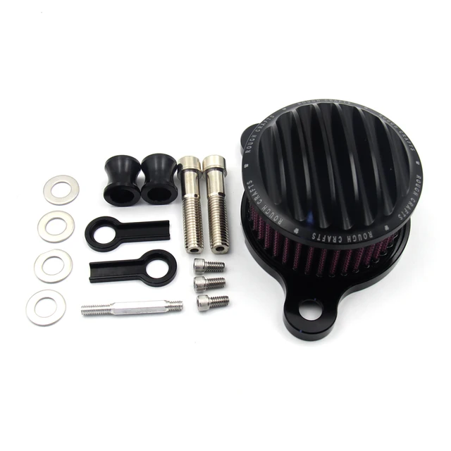 Motorcycle Air Cleaner Intake Filter System Aluminum For Harley-Davidson Sportster 883 1200 1991-2016 Iron 883 2009-2016 black