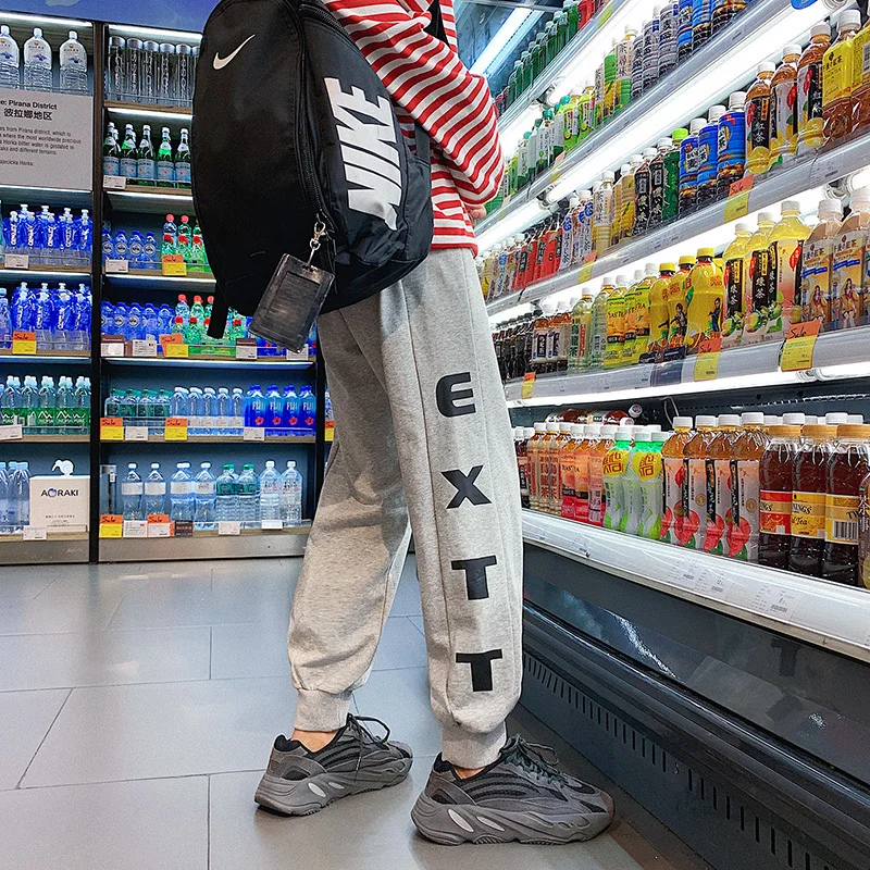 Студенческий бренд Tide спортивные брюки вы легко брюки с резинками на щиколотках влюбленных шаровары Tide K23p45, контроль 68