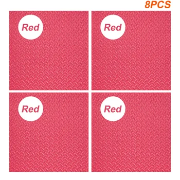 

8pcs/set Exercise Floor Mat Home Gym Shock Absorbing Protective Workout Interlocking Portable Cushion Tiles EVA Foam Thickened