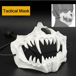 Tactical Half Face Mask Shooting Airsoft Paintball Hunting Skull Mask Training Military Cs Army Cosplay Masquerade Game Masks
