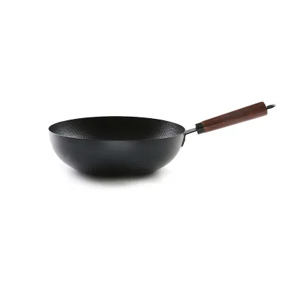Посуда для приготовления пищи горшок для кухни чугунная круглая сковорода для пельменей чугунный горшок Сковорода-Вок чугунный горшок для кухни - Цвет: 32cm9.5cm