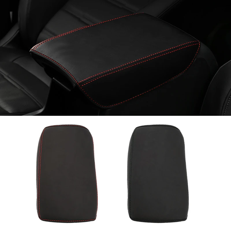 

For Honda CRV 2017 2018 2019 Microfiber Leather Car Center Console Armrest Box Trim Cover