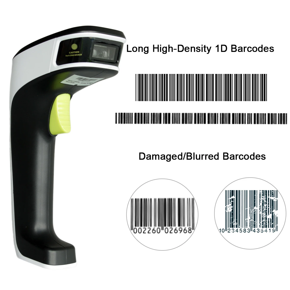 TEKLEAD CCD Bluetooth 2,4 ГГц беспроводной USB проводной 3 в 1 сканер штрих-кода 2500 точек/дюйм для Windows, ios, Android