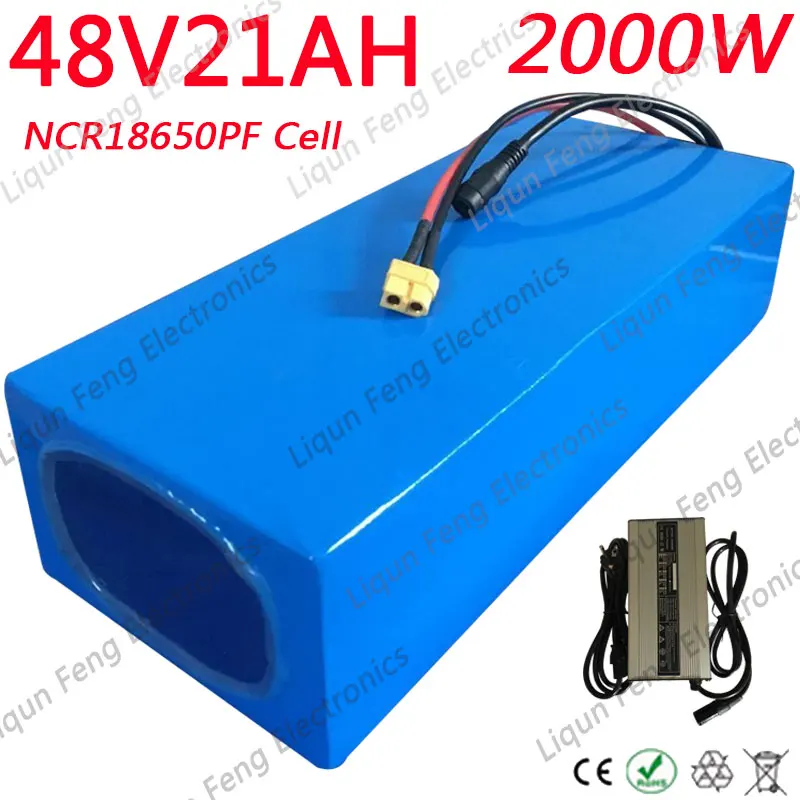 48V 1000W 1500W 2000W аккумулятор 48V 20AH Аккумулятор для электрического велосипеда 48V 20AH литий-ионный аккумулятор с зарядным устройством Panasonic