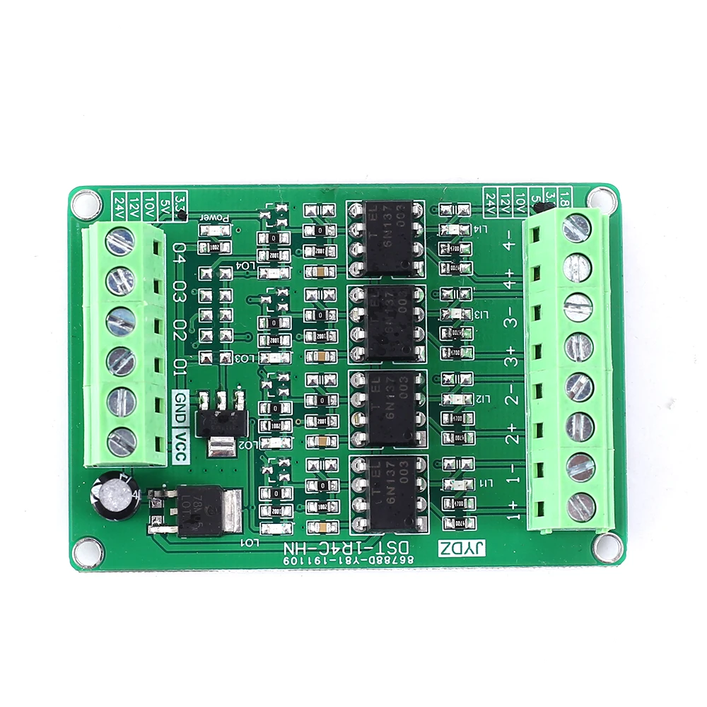 4Bit изолятор оптопары 6N137 кодировщик счетчик 3 V до преобразователь сигнала PLC
