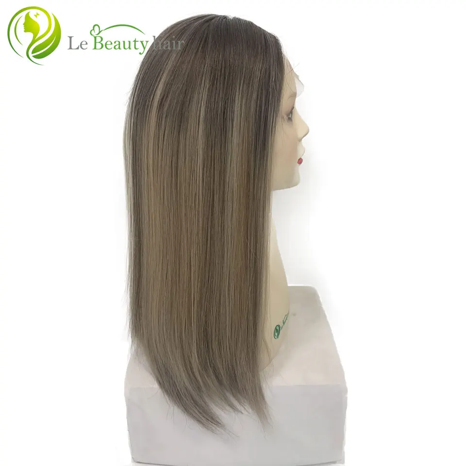 Jewish Wig Kosher Wigs European Hair Virgin Sheitel Lace Top Wig with Transparent Swiss Lace for Woman