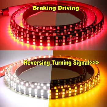 

Waterproof 49 Tailgate LED Strip Bar Truck Reverse Brake Turn Signal Tail Light