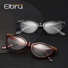 Elbru очки для чтения «кошачий глаз» женские ультралегкие очки для дальнозоркости очки для чтения с+ 1,0 1,5 2,0 2,5 3,0 3,5 4,0 очки для дальнозоркости