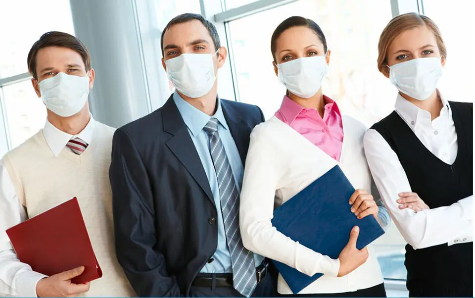 10PcsPack Non-Woven Disposable Mask Mascarilla Coronavirus 3 Filter Anti-Dust bacterial Anti-virus Safety Mouth Cover Face Mask (10)