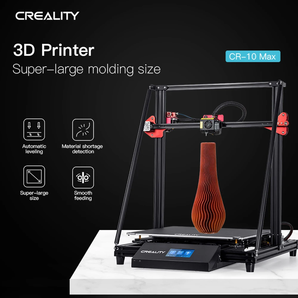 Creality FDM 0,1 мм 17,7*17,7*18,5 дюймов 3d принтер 4,3 ''сенсорный экран для архитектурного дизайна/украшения дома/пленка/tv prop