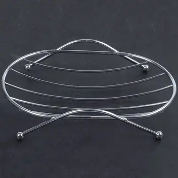 

1 Piece Fashion Brief Stainless Steel Bathroom Round Soap Dishes Box Holder Tray Silver