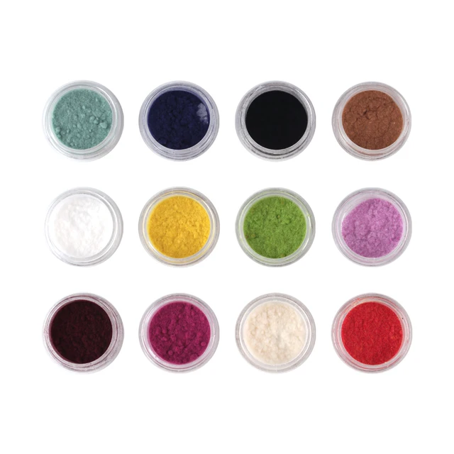 Newcome 12 Color/Set Nail Art Decorations Velvet Flocking Powder Color Sequins Nail Art Glitter Nails DIY Decoration Tips No.3