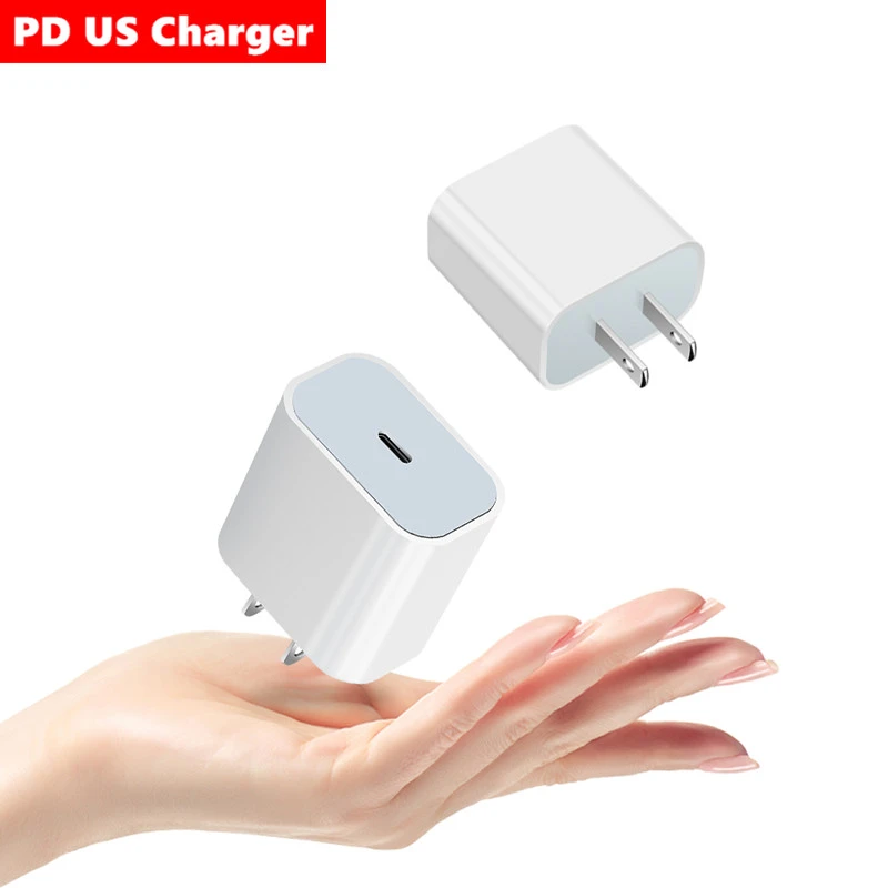 EU US Plug 20W PD USB-C Power Adapter Charger Fast Charger for iPhone 13 12 11 mini pro Ipad Google Pixel 6 5 4 3 2 ROG 5 3 2 65 watt charger mobile