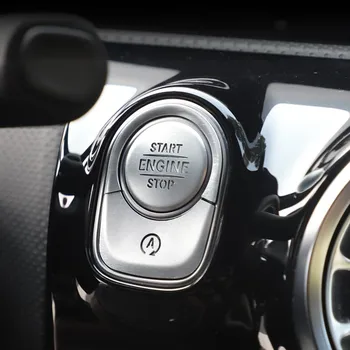 

A Key To Start Buttons Decorative Sticker Ignition Switch Button Protection Cover Trim For Mercedes Benz A Class A180 200 2019