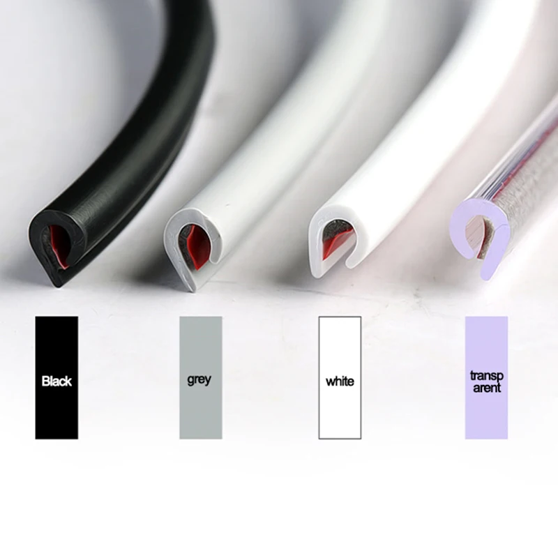 1.6m/5m Car Door Edge Trim Protector Seal Decoration Guard Strip Car Door Seal Scratch Protector Strip for mazda 3 accessories