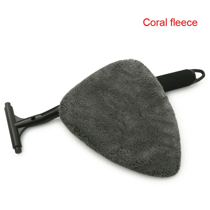Coral fleece Стеклоочиститель инструменты очиститель EVA ручка мытья окна автомобиля щетка комплект F-Best - Цвет: Coral fleece