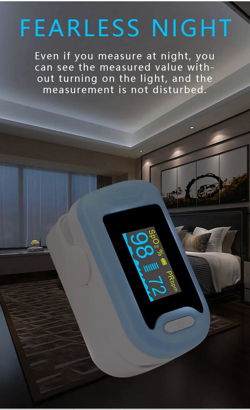 Finger clip oximeter M320 finger pulse oximetry heart rate monitor PI perfusion meter
