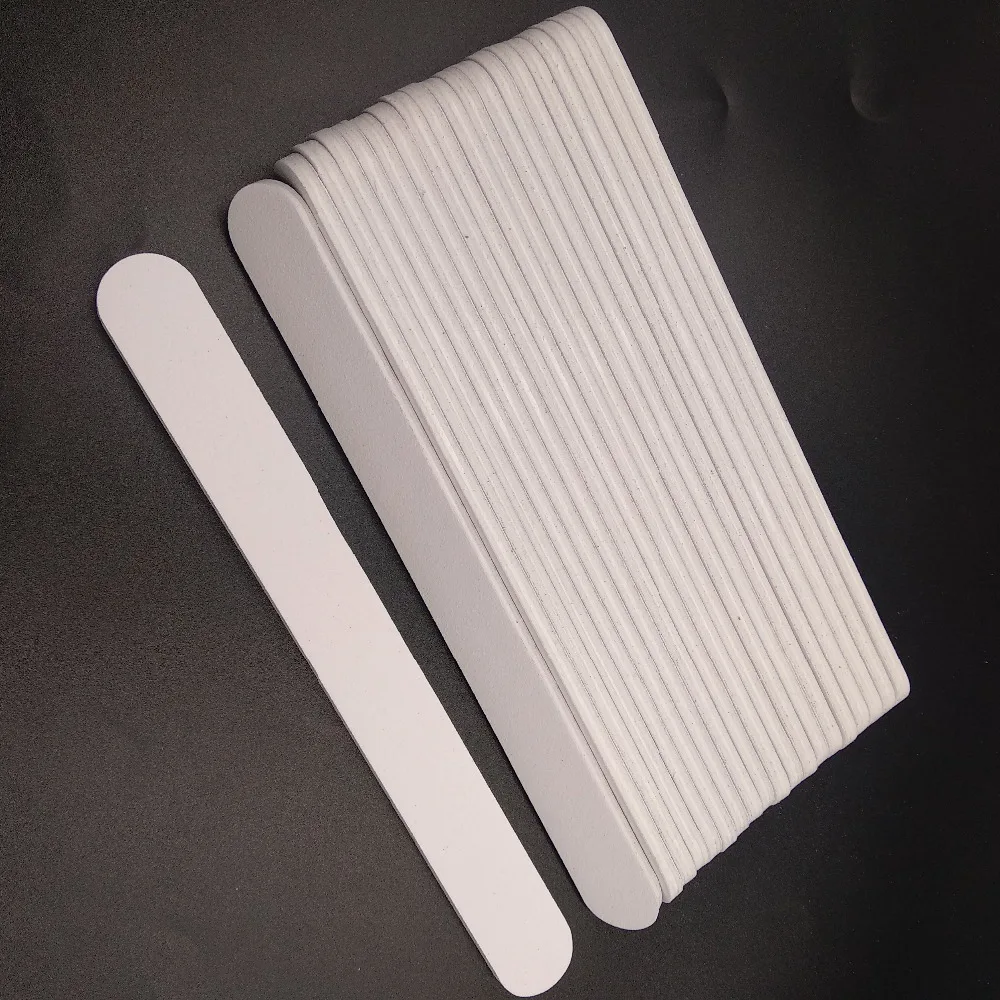 5/10pcs Nailfile For Manicure Glitter Polisher Thick Stick Nail Buffer Buffing Sanding Files Round Head Straight Lime
