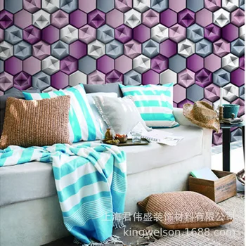 

Casa Series 3D Modern Minimalist High-End Flower Type Bedroom-Entertainment Places-Living Room Television Background Wall Wallpa
