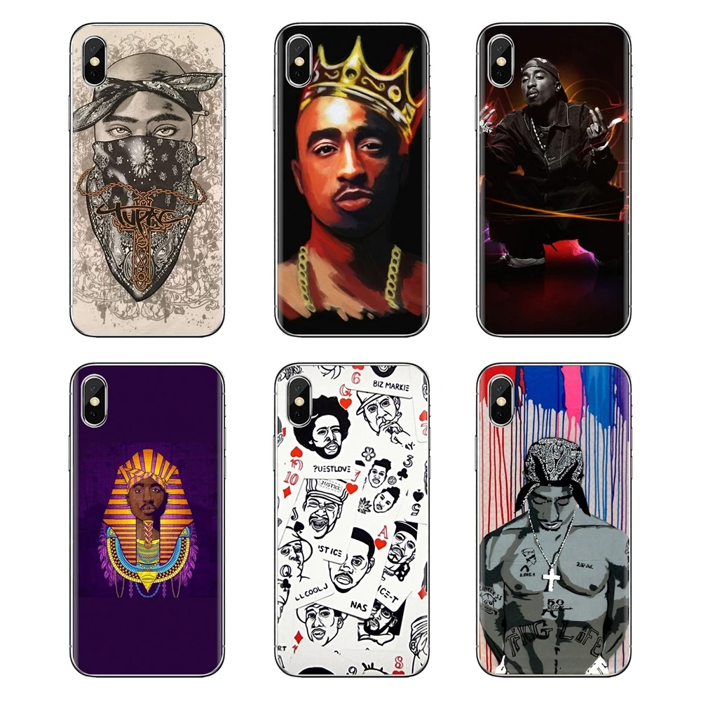 

For Xiaomi Mi3 Samsung A10 A30 A40 A50 A60 A70 Galaxy S2 Note 2 Grand Core Prime Silicone Cover 2Pac Tupac Shakur Hip Hop Rapper