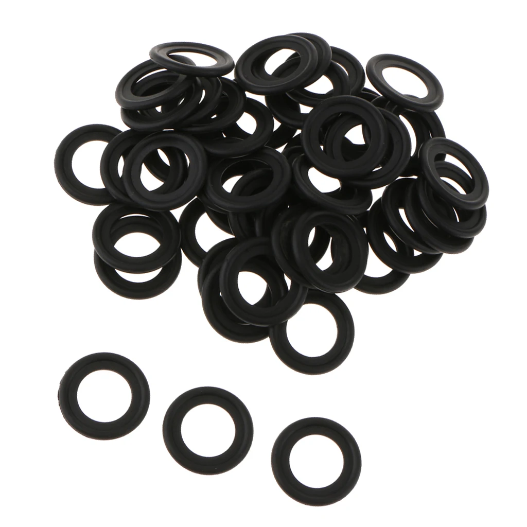 M14 Rubber Oil Pan Drain Plug Gasket for Ford F5TZ-6734-BA, Pack of 50