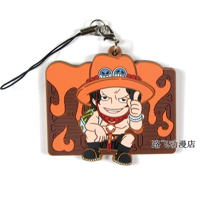 ワンピースマスコットゴムペンダントルフィエースロロノア ゾロサントラファルガー ローアニメかわいいチョコレート電話ストラップアクセサリーキーホルダー Action Figures Aliexpress
