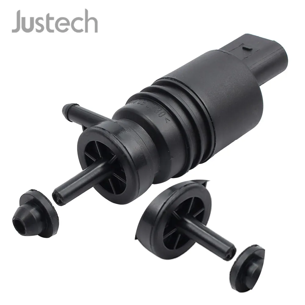Овальный насос Justech 12 В для мойки лобового стекла водяной монопод VW 1J5955651 1K5955651 AUDI