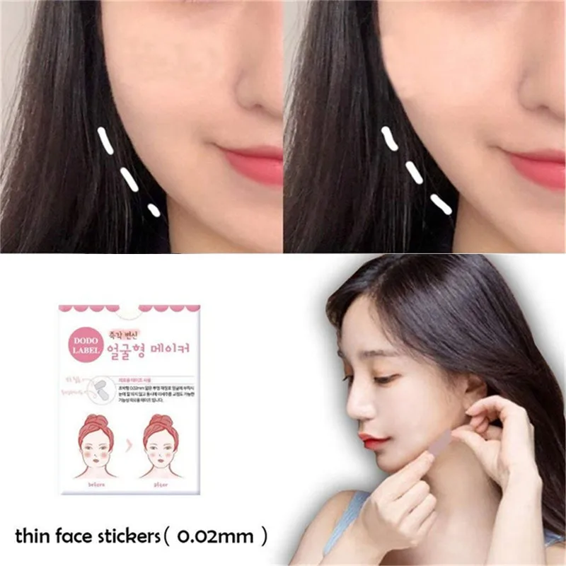 Instant Face Lift Neck Chin Lift Secret Tapes 40pcs Facial Slim Anti Wrinkle Sticker V Face Shaper Artifact Invisible Sticker face lift sticker