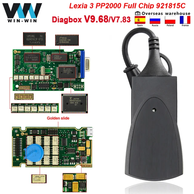 PP2000 LEXIA3 Full Chip Diagbox V7.83 V25 Logo Citroen Tester Auto Scanner  OBD OBD2 Car diagnostic Tools - AliExpress