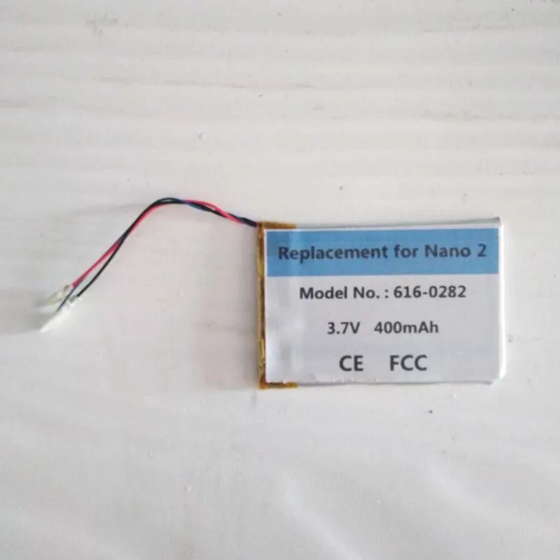 Batteria 616-0283 616-0287 400Mah Per Apple Ipod Nano 2Nd 2 Gen 4Gb A1199 Nano2 Accumulatore Akku