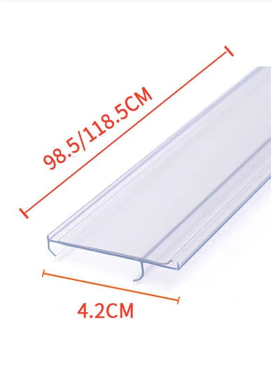 

Bar QR Code Scanning Cover Data Strip Label Holder For Supermarket Warehouse Shelf Edge Mounted