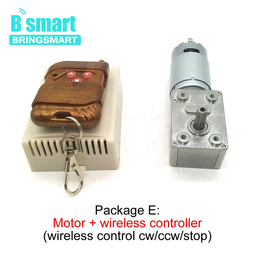 Bringsmart мотор редуктор с высоким крутящим моментом 12 В червь редукция червя