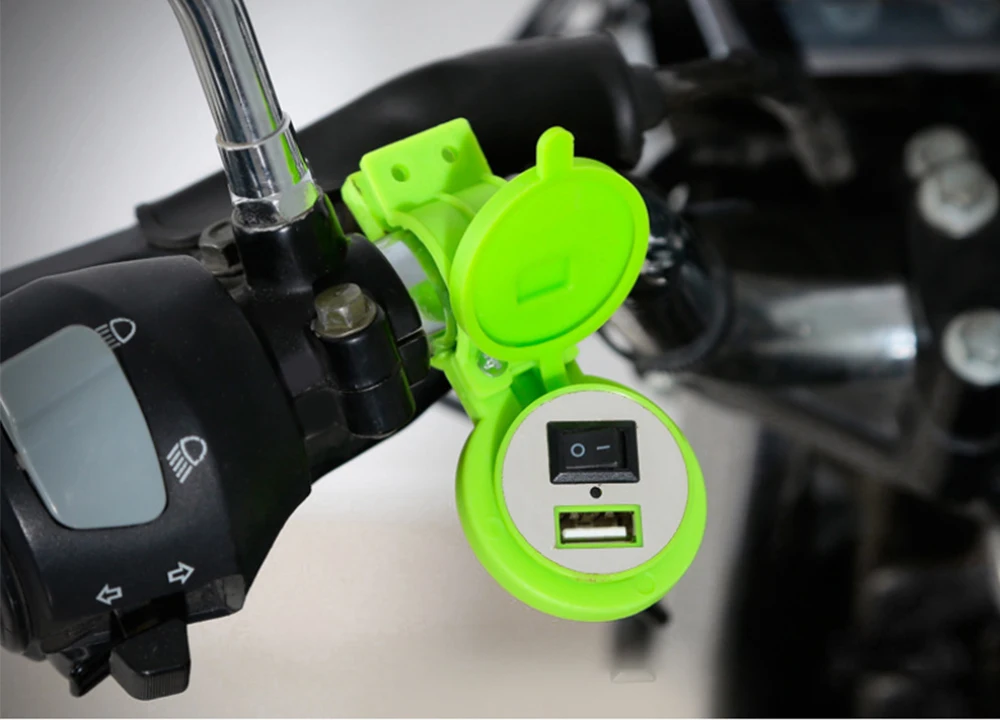 DC 12 V 24 зарядных порта USB для автомобиля Зарядное устройство мотоцикл с