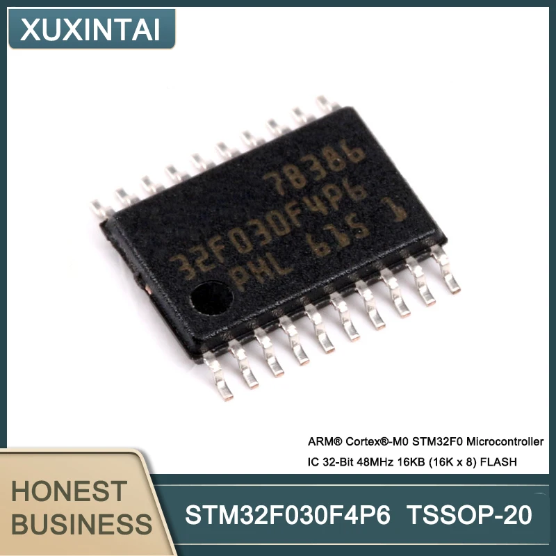 10 шт./лот STM32F030F4P6 ARM®Cortex®-M0 STM32F0 микроконтроллер IC 32-бит 48 МГц 16KB (16x8) флэш-TSSOP-20 |