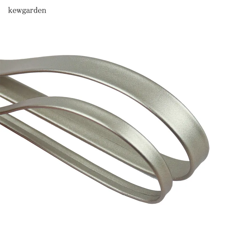 kewgarden Synthetic Leather Layering PU Ribbons 10mm 3/8" Handmade Tape Ribbon DIY Bowknot Hair Accessories Webbing 10 Meters